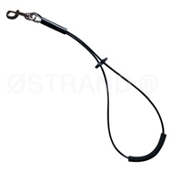 Galge strop stålwire 57 cm 3 mm sort